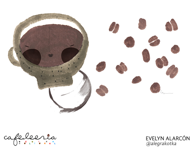 Evelyn Alarcon (@alegrakotka) para #Cafeleería.