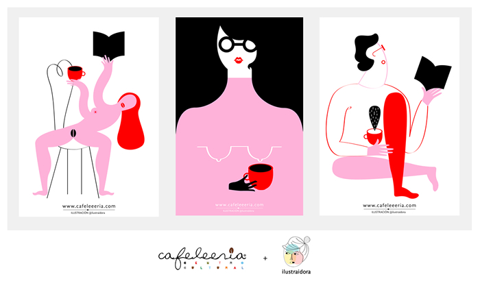 Ilustraidora @ Cafeleería / 2013